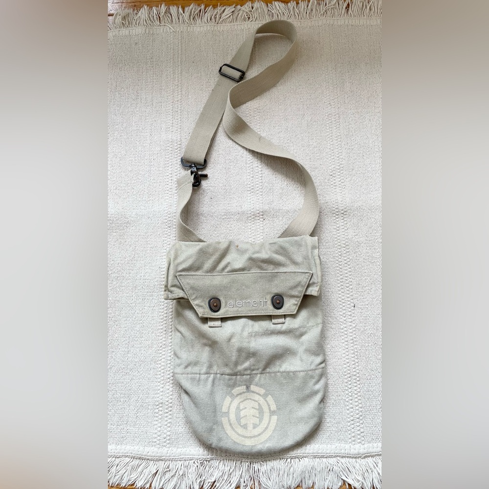 Element Vintage 90’s SKATER Messenger Bag Military Style Rugged